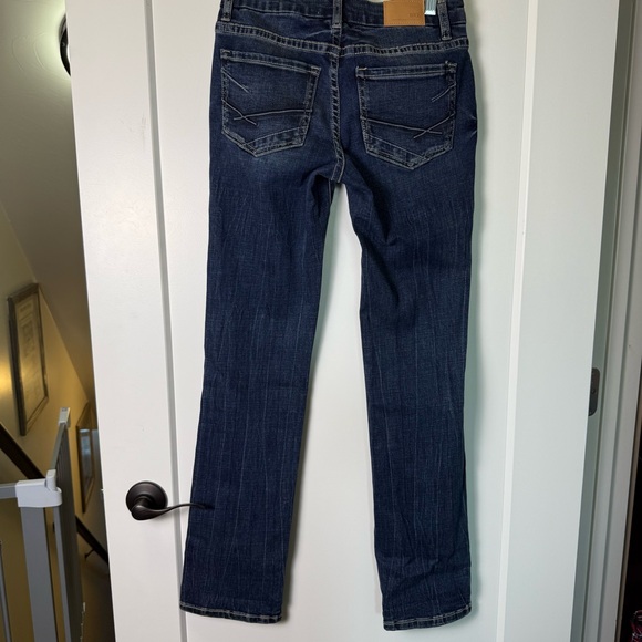 BKE Stella Slim Fit Low Rise Straight Jean Dark Wash Strech 26x30 - Picture 4 of 7